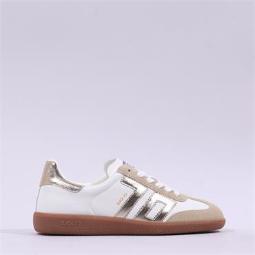 Back 70 Cloud Gumsole T Toe Trainer - White Gold
